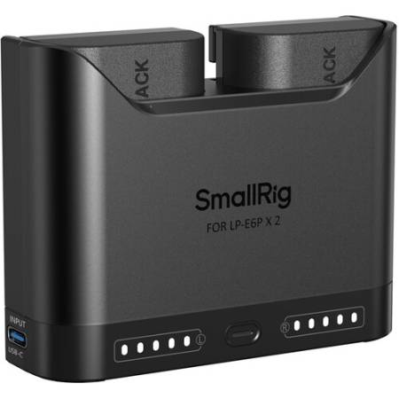 SmallRig 5484 - zestaw TURBO, dwukanałowa ładowarka, 2x akumulator Canon LP-E6NH